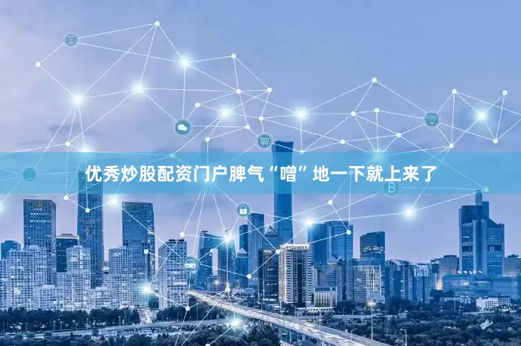 优秀炒股配资门户脾气“噌”地一下就上来了